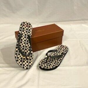 Coach Flip Flop Black New Sz 8